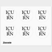 ICURN、Nurseguardianlogo ラウンドシール (シート)
