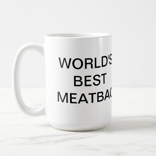 ICWXPの世界で最も最高のなMeatbagのマグ コーヒーマグカップ (左)