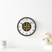 ICXCナンバーズイエズオーソドックス ラウンド壁時計 (ホーム)