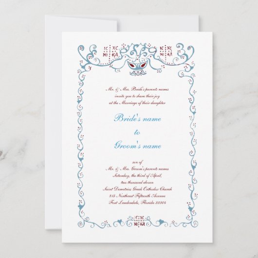 ICXC縁ど 招待状 (正面)