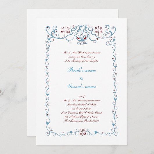 ICXC縁ど 招待状 (正面/裏面)