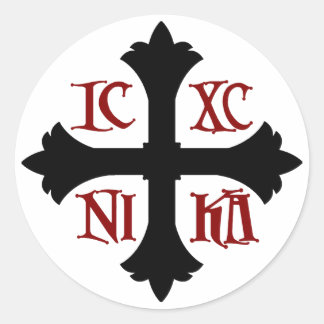 ICXC NIKAクロスステッカー ラウンドシール