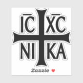 ICXC NIKA キリスト 正教会 ステッカー シール (シート)