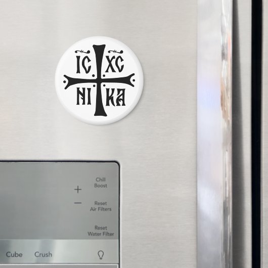 ICXCNIKA 十字架 オルソドックス 信仰 キリスト教 シンボル マグネット (インサイチュ (冷蔵庫))