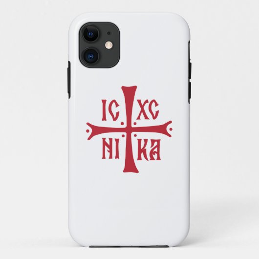 ICXCNIKA 十字架 オルソドックス 信仰 キリスト教 シンボル Case-Mate iPhoneケース (裏面)