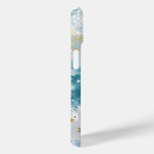 Icy金ゴールドがぼやけた電話ケース Case-Mate iPhoneケース (裏面 / 右)