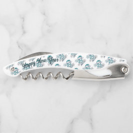 Icy Blue 2026 with Santa Hat and Snowflakes ソムリエナイフ