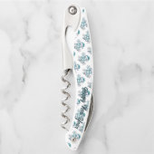 Icy Blue 2026 with Santa Hat and Snowflakes  ソムリエナイフ (正面)