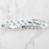 Icy Blue 2026 with Santa Hat and Snowflakes  ソムリエナイフ (正面)