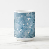 Icy Blue Celestite Crystal Geode Printed Gemstone  コーヒーマグカップ (中央)