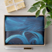 Icy Blue Elegance Decoupage Paper v1 薄葉紙 (ギフト)