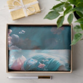 Icy Blue Elegant Mermaid Decoupage Paper v5 薄葉紙 (ギフト)