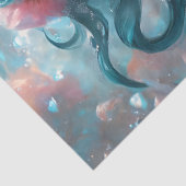 Icy Blue Elegant Mermaid Decoupage Paper v5 薄葉紙 (詳細)