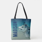 Icy Blue Feralcore Opossum Anxiety Bag トートバッグ (裏面)