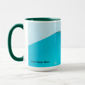 Icy Cyan Luxury Titanium Sparkle Burst マグカップ (左)