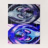 Icy day and night art ジグソーパズル (縦)