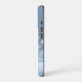 Icy Geometric Pearl Chrome iPhoneケース (左側面)