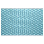 Icy Hexagon Pattern with Snowflakes ファブリック (ファットクウォーター)