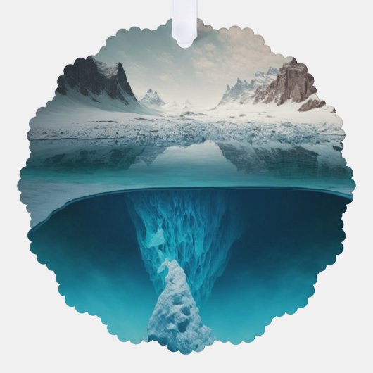 Icy Mountain View オーナメントカード (正面)