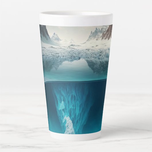 Icy Mountain View カフェラテマグ (正面)