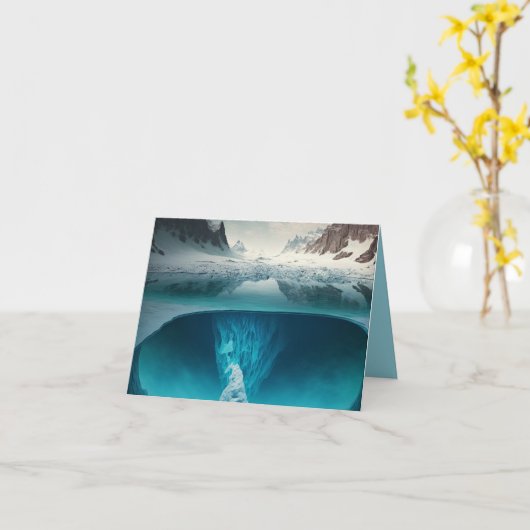 Icy Mountain View カード (黄色い花)