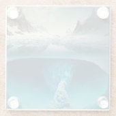 Icy Mountain View ガラスコースター (裏面)