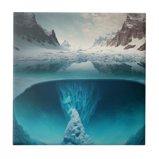 Icy Mountain View タイル (正面)
