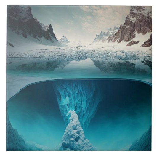 Icy Mountain View タイル (正面)