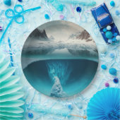 Icy Mountain View ペーパープレート (パーティー)