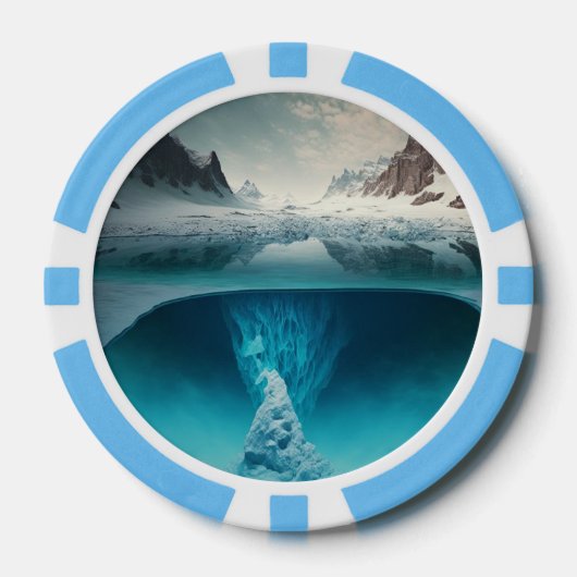 Icy Mountain View ポーカーチップ (正面)