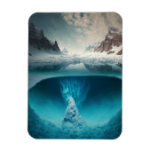 Icy Mountain View マグネット (縦)