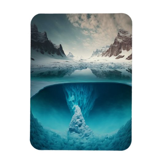 Icy Mountain View マグネット (縦)