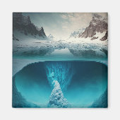 Icy Mountain View マグネット (正面)