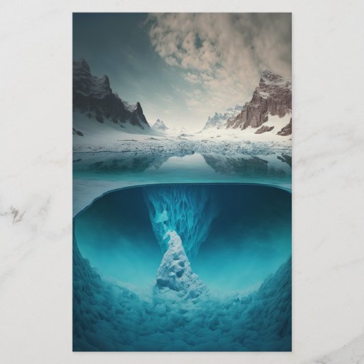 Icy Mountain View 便箋 (正面)
