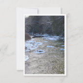 Icy NH River during January Note Card ノートカード (正面)