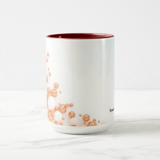 Icy Sky Blue Copper Bubble マグカップ (中央)