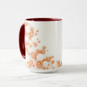 Icy Sky Blue Copper Bubble マグカップ (正面左)