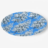 Icy Tree Dreams Snowy Forest ペーパープレート (アングル)