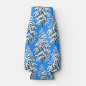 Icy Tree Dreams Snowy Forest ボトルクーラー (正面)