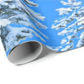 Icy Tree Dreams Snowy Forest ラッピングペーパー (ロールコーナー)