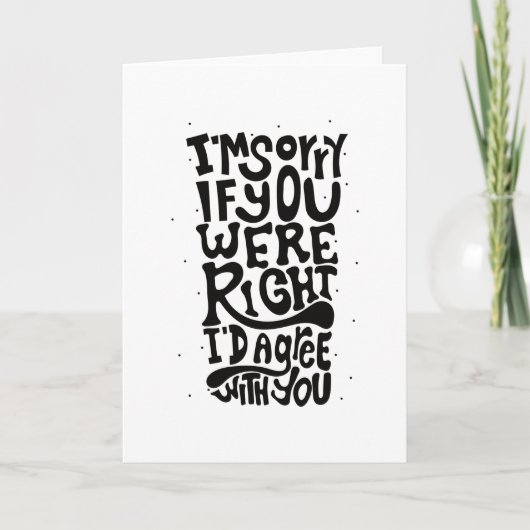 IDが正しもしく同意してごめんなさい カード (正面)