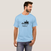 Idではなく魚釣りデザインTシャツ Tシャツ (正面フル)