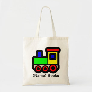 IDの列車の本のトートバックと名前を挙げられる子供 トートバッグ