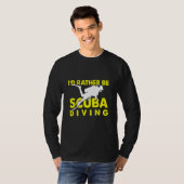 Idはむしろスキューバダイビングダイビング海 Tシャツ (正面フル)