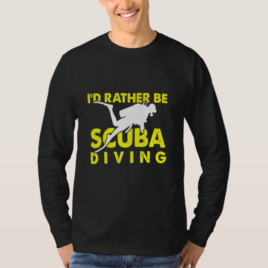 Idはむしろスキューバダイビングダイビング海 Tシャツ (正面)