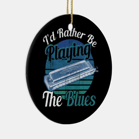 Idはむしろブルース遊ハーモニカ選手のMuになる セラミックオーナメント (右)