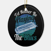 Idはむしろブルース遊ハーモニカ選手のMuになる セラミックオーナメント (左)