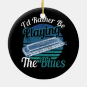 Idはむしろブルース遊ハーモニカ選手のMuになる セラミックオーナメント (裏面)