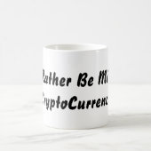 IDはむしろ暗号のマグを採鉱しています コーヒーマグカップ (中央)