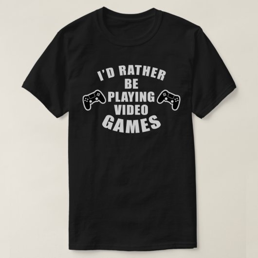 Idはむしろ遊のビデオゲーム Tシャツ (デザイン正面)